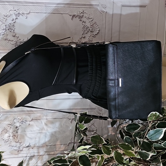 Rebecca Minkoff Hudson Moto Crossbody/ Shoulder  Black Large Leather Bag - Picture 3 of 15